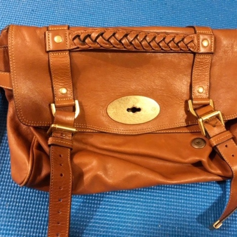 Mulberry Medium Alexa satchel in Oak